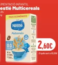 Nestlé - Imentación Infantil Estlé Multicereals