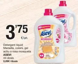 Asevi - Detergent Líquid Marsella, Colors, Gel Acti O Rosa Mosqueta