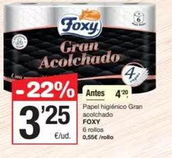 Foxy - Papel Higiénico Gran Acolchado