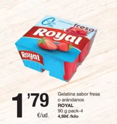 Royal - Gelatina Sabor Fresa O Arandanos