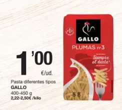 Gallo - Pasta Diferentes Tipos