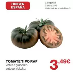 origen - Tomate Tipo Raf