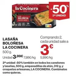 La Cocinera - Lasana Bolonesa