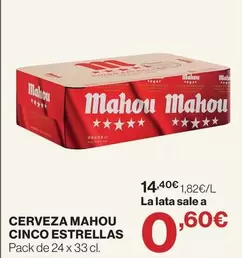 Mahou - Cerveza Cinco Estrellas
