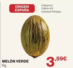 origen - Melon Verde