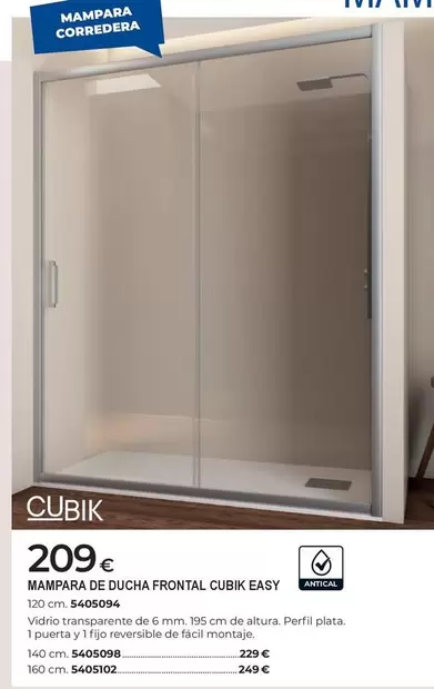 easy - Mampara De Ducha Frontal Cubiky Easy