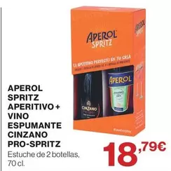 Aperol - Spritz Aperitivo + Vino Espumante Cinzano Pro-spritz
