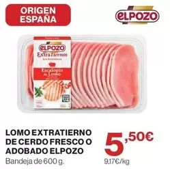 elpozo - Lomo Extratierno De Cerdo Fresco O Adobado
