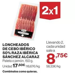 Sánchez Alcaraz - Loncheados De Cebo Ibérico 50% Raza Ibérica