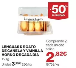 Dia - Lenguas De Gato De Canela Y Vainilla Horno De Cada