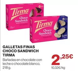 Tirma - Galletas Finas Choco Sandwich