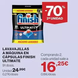Finish - Lavavajillas A Maquina En Capsulas Ultimate