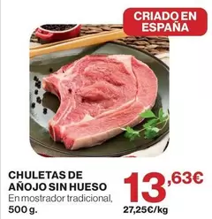 Chuletas De Añojo Sin Hueso