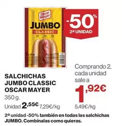 Oscar Mayer - Salchichas Jumbo Classic