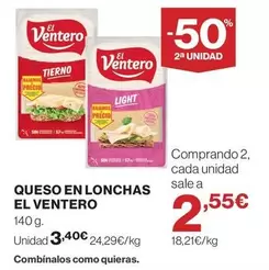 El Ventero - Queso En Lonchas