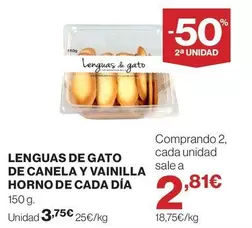 Dia - Lenguas De Gato De Canela Y Vainilla Horno De Cada
