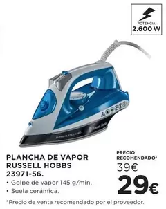 Russell Hobbs - Plancha De Vapor 23971-56