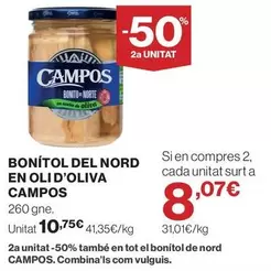 Campos - Bonitol Del Nord En Oli D'oliva