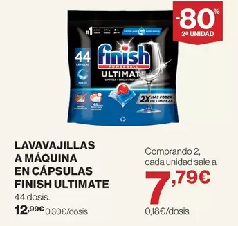 Finish - Lavavajillas A Maquina En Capsulas Ultimate