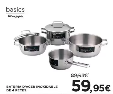 Bateria D'Acer Inoxidable De 4 Peces
