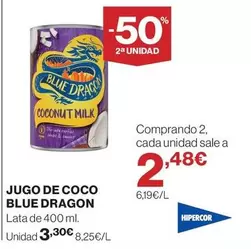 blue dragon - Jugo De Coco