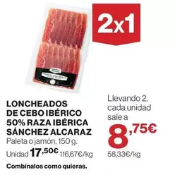 Sánchez Alcaraz - Loncheados De Cebo Iberico 50% Raza Iberica