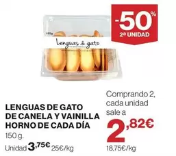 Dia - Lenguas De Gato De Canela Y Vainilla Horno De Cada