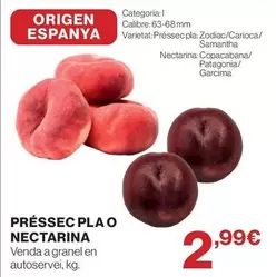 origen - Présse Pla O Nectarina