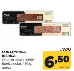 Leyenda Ibérica - Chorizo O Salchichon Iberico Cular