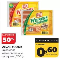 Oscar Mayer - Salchichas Wieners Classic O Con Queso