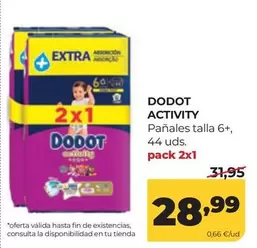Dodot - Activity Pañales Talla 6+, 44 Uds.