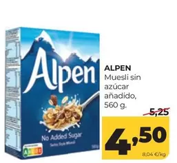 Alpen - Muesli Sin Azucar Anadido