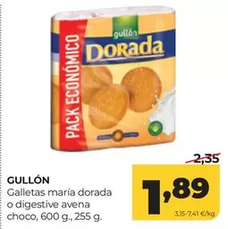 Gullón - Galletas María Dorada O Digestive Avena Choco