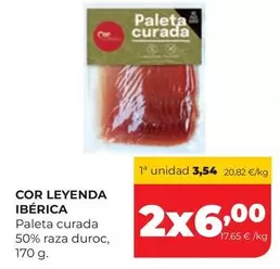 Leyenda Ibérica - Paleta Curada 50% Raza Duroc