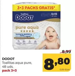 Dodot - Toallitas Aqua Pure
