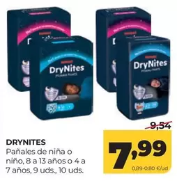 DryNites - Panales De Niña O Nino