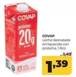 Covap - Leche Desnatada Enriquecida Con Proteina