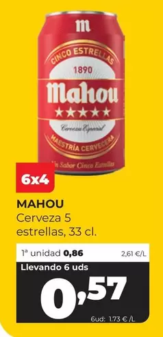Mahou - Cerveza 5 Estrellas