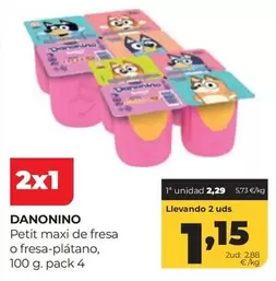 Danonino - Petit Maxi De Fresa O Fresa-platano