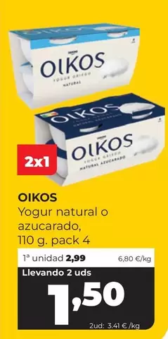 OIKOS - Yogur Natural O Azucarado