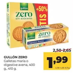 Gullón - Zero Galletas Maria O Digestive Avena