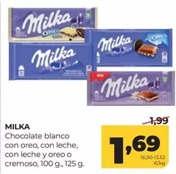 Milka - Chocolate Blanco Con Oreo, Con Leche, Con Leche Y Oreo O Cremoso