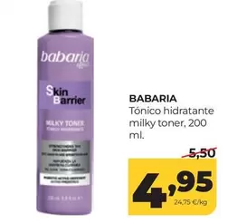 Babaria - Tonico Hidratante Milky Toner