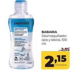 Babaria - Desmaquillador Ojos Y Labios