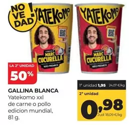 Gallina Blanca - Yatekomo Xl De Carne O Pollo Edicion Mundial