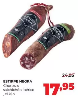 Estirpe Negra - Chorizo O Salchichon Iberico