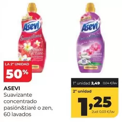 Asevi - Suavizante Concentrado Pasion&Tiaré O Zen