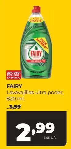 Fairy - Lavavajillas Ultra Poder