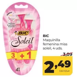 BIC - Maquinilla Femenina Miss Soleil