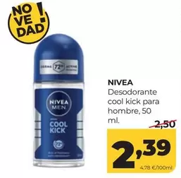 Nivea - Desodorante Cool Kick Para Hombre